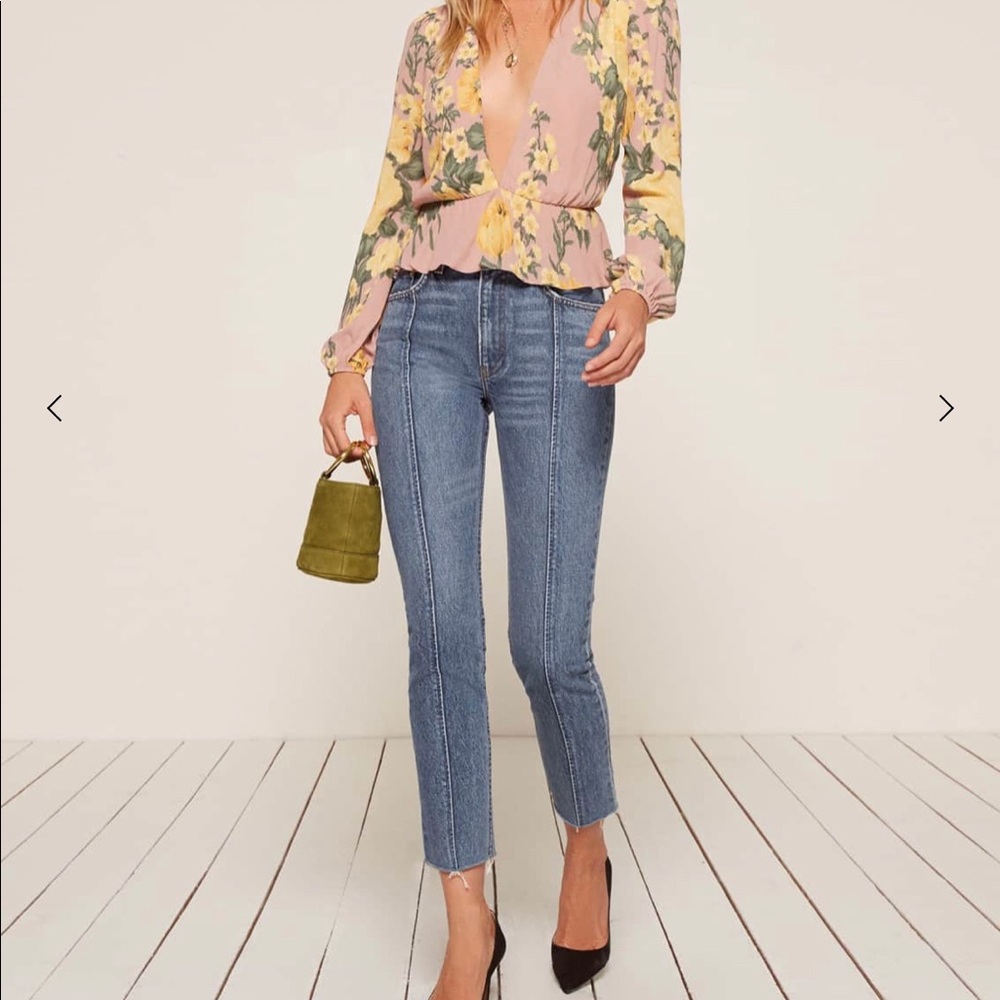 Reformation Seamed Jeans
